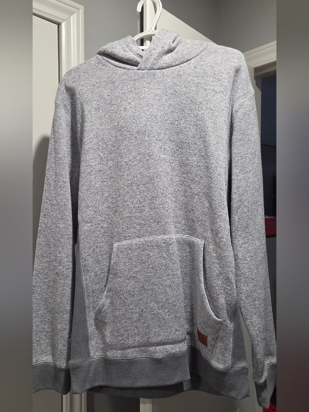 Quiksilver Men's Heather Gray Crewneck Hoodie